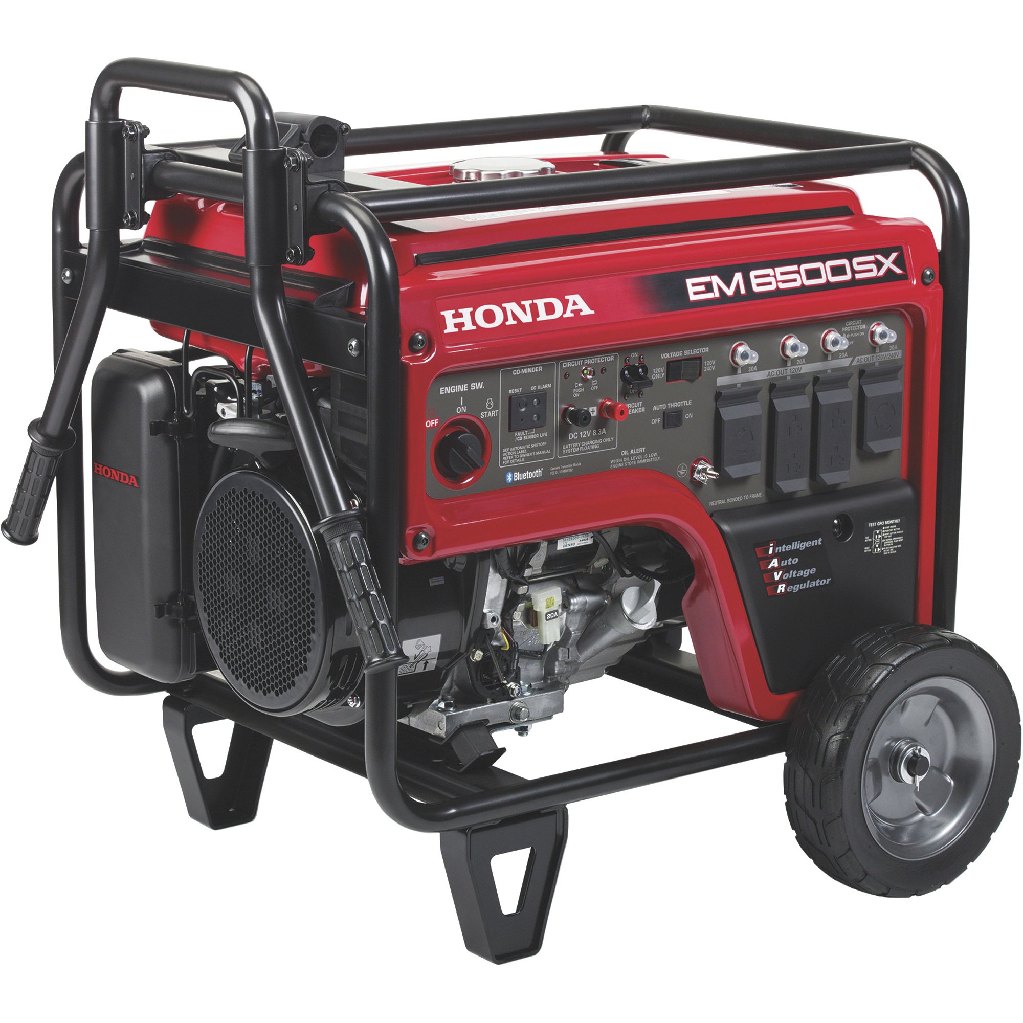 Honda EM6500S iAVR Series Portable Generator — 6500 Surge Watts, 5500 Rated Watts, Electric Start, Model# EM6500SXK2AN Honda EM6500S iAVR Series Portable Generator — 6500 Surge Watts, 5500 Rated Watts, Electric Start, Model# EM6500SXK2AN