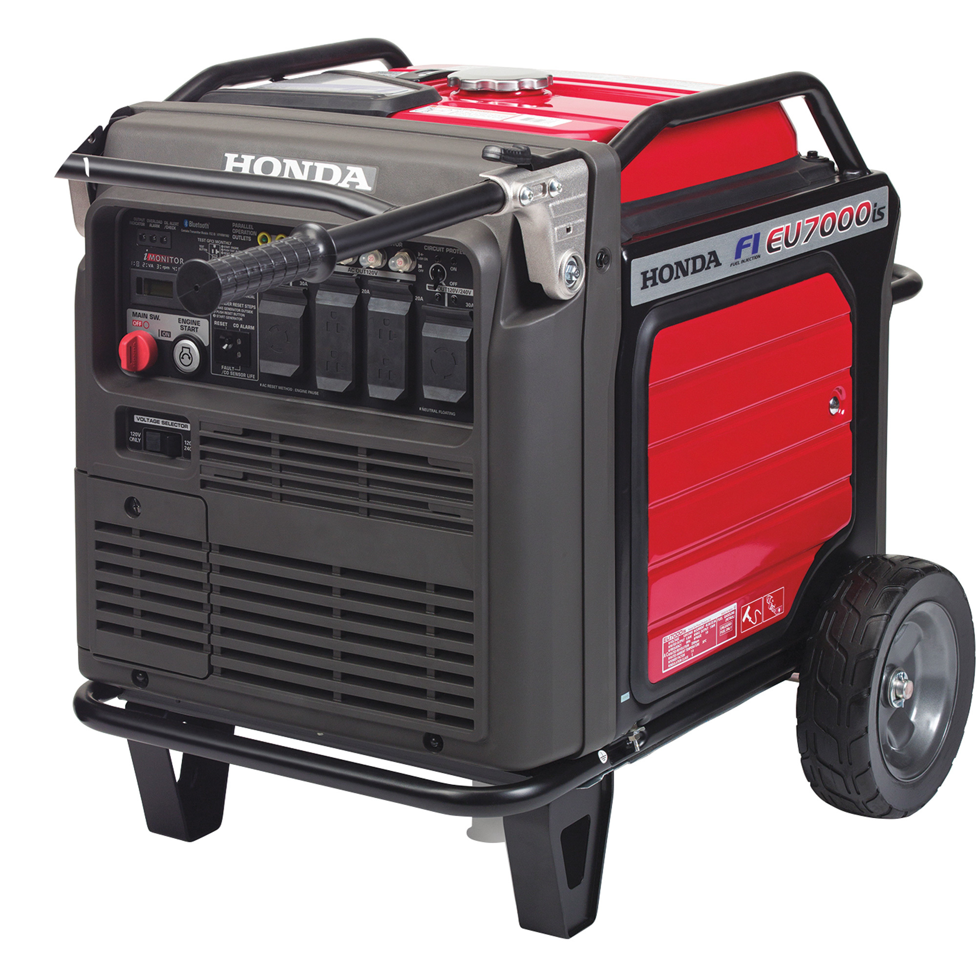 Honda Inverter Generator, 7000 Surge Watts, 5500 Rated Watts, Electric Start, Model# EU7000ISNAN