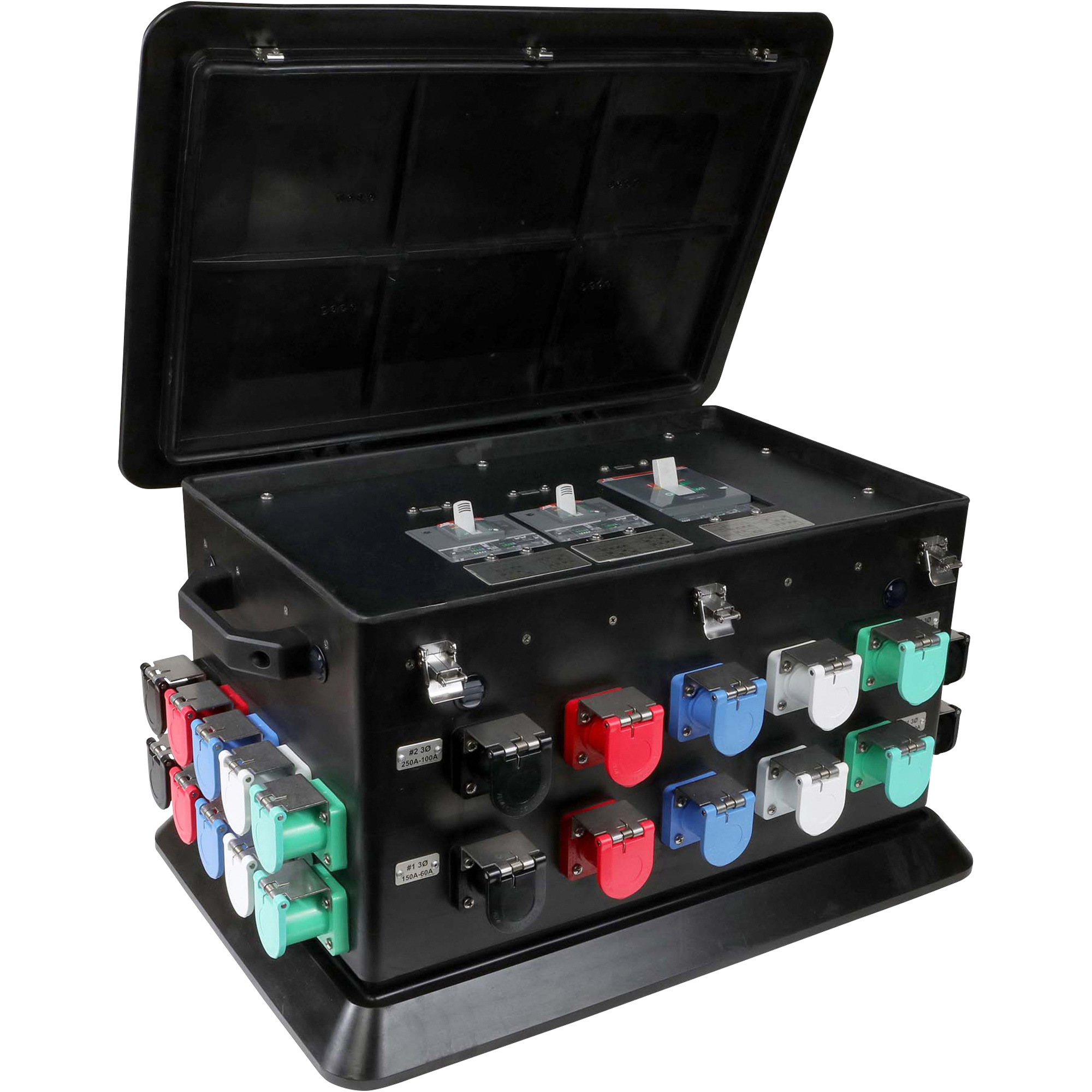 Generac Portable Power Distribution Box — 800 Amps, 120/208 Volts, 3 Sets of Outlets Generac Portable Power Distribution Box — 800 Amps, 120/208 Volts, 3 Sets of Outlets