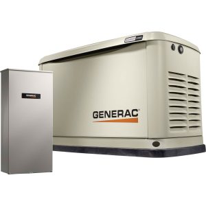 Generac Home Standby Generator — 24kW (LP)/21kW (NG), 200 Amp Transfer Switch, Aluminum Enclosure, Model# 7210