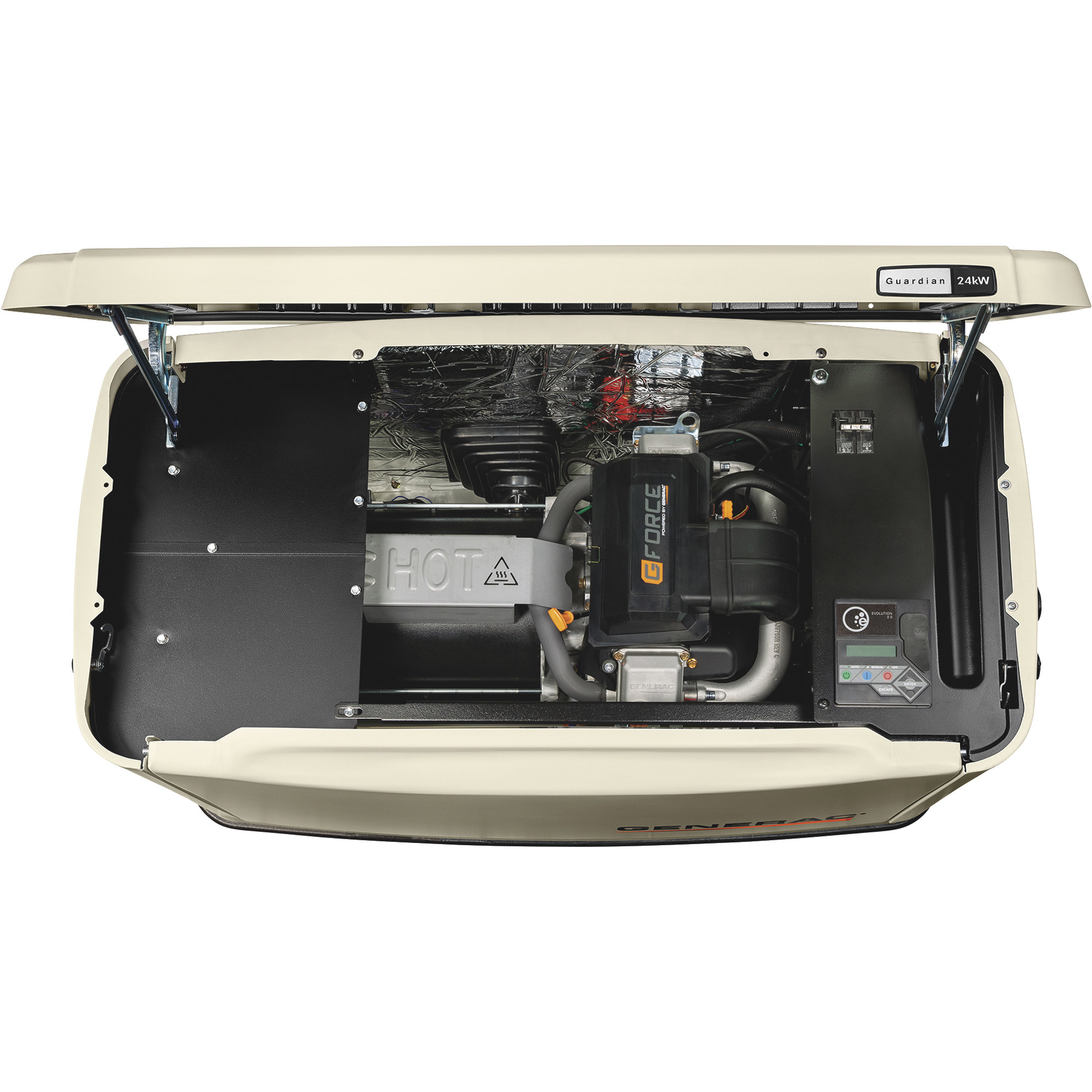 Generac Guardian Series Air-Cooled Home Standby Generator — 24kW (LP)/21kW (NG), Model# 7209