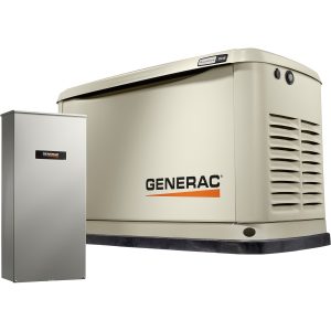 Generac Guardian Series Air-Cooled Home Standby Generator — 18kW (LP)/17kW (NG), 200 Amp Transfer Switch, Model# 7228