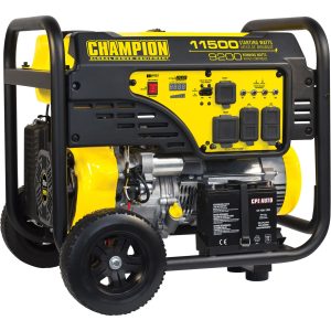 Champion Power Equipment Portable Gas Generator — 11,500 Surge Watts, 9200 Rated Watts, Electric Start, Model# 100110