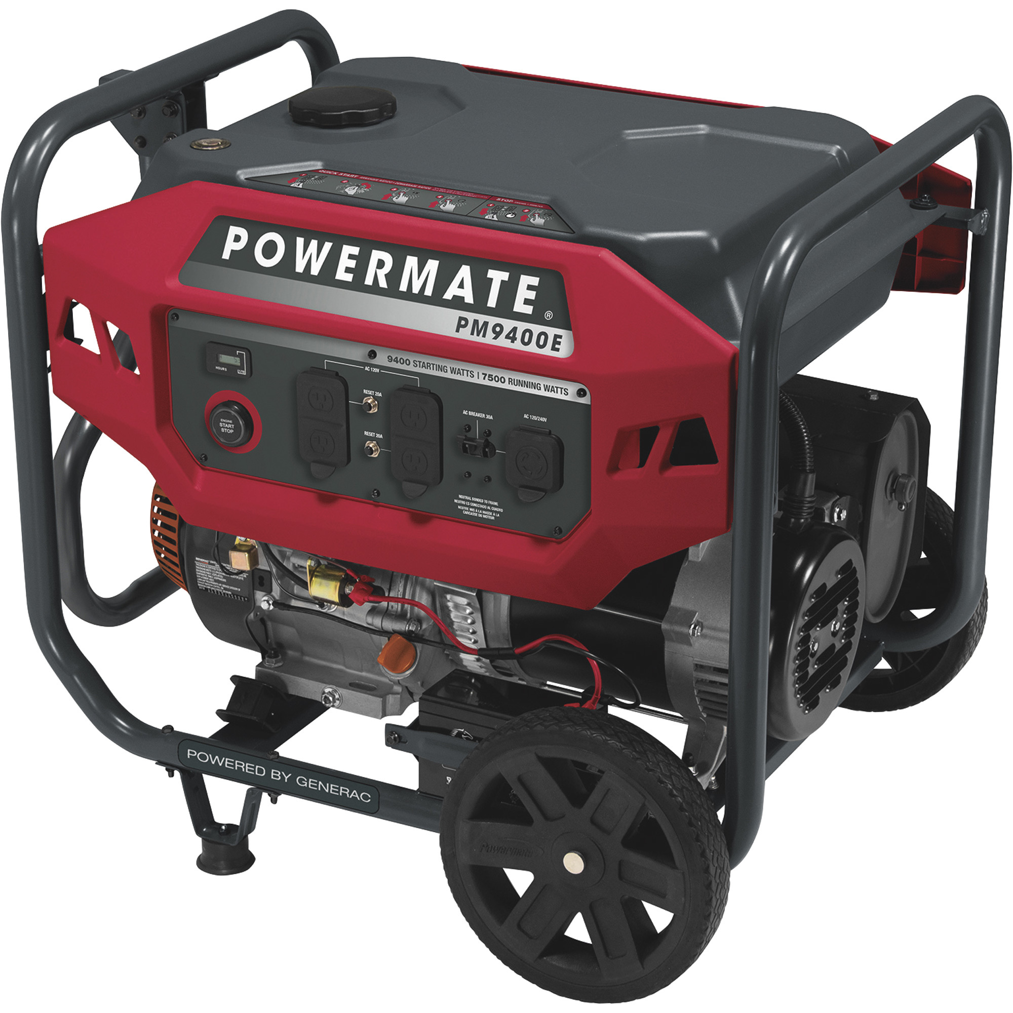 Powermate Portable Generator — 9400 Surge Watts, 7500 Rated Watts, Electric Start, Model# P0080301 Powermate Portable Generator — 9400 Surge Watts, 7500 Rated Watts, Electric Start, Model# P0080301