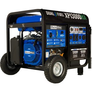 DuroMax Portable Dual Fuel Generator — 13,000 Surge Watts, 10,500 Rated Watts, Electric Start, Model# XP13000HX