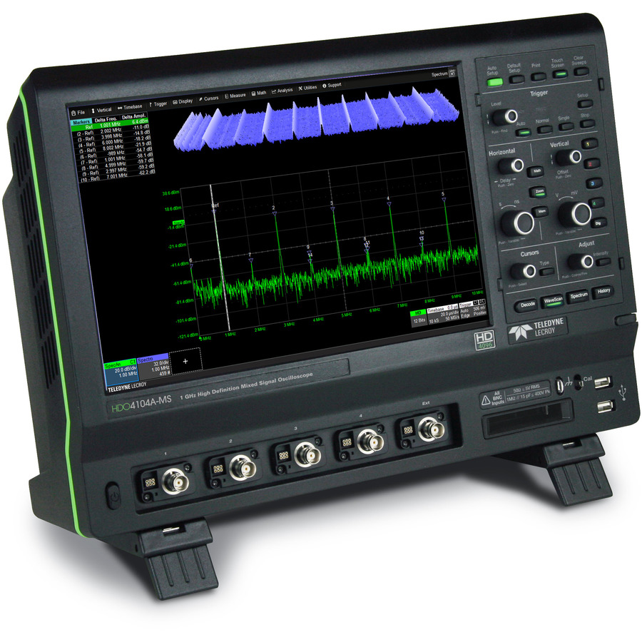 Teledyne LeCroy HDO4104A-MS: 4-Channel, 1 GHz, 10 GS/s, 12.5 Mpts MSO Oscilloscope Teledyne LeCroy HDO4104A-MS: 4-Channel, 1 GHz, 10 GS/s, 12.5 Mpts MSO Oscilloscope