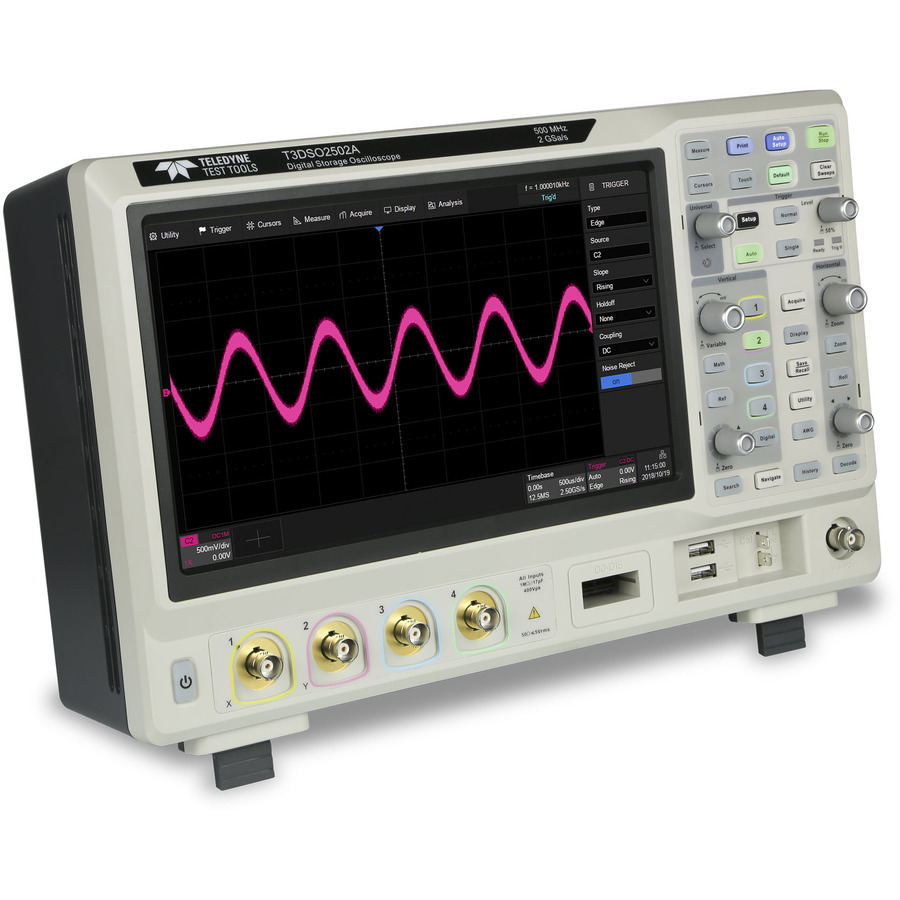 Teledyne LeCroy T3DSO2204A: 4-Channel Digital Oscilloscope with 200 MHz Bandwidth, 2 GS/s Sample Rate, and 200 Mpts Memory Teledyne LeCroy T3DSO2204A: 4-Channel Digital Oscilloscope with 200 MHz Bandwidth, 2 GS/s Sample Rate, and 200 Mpts Memory