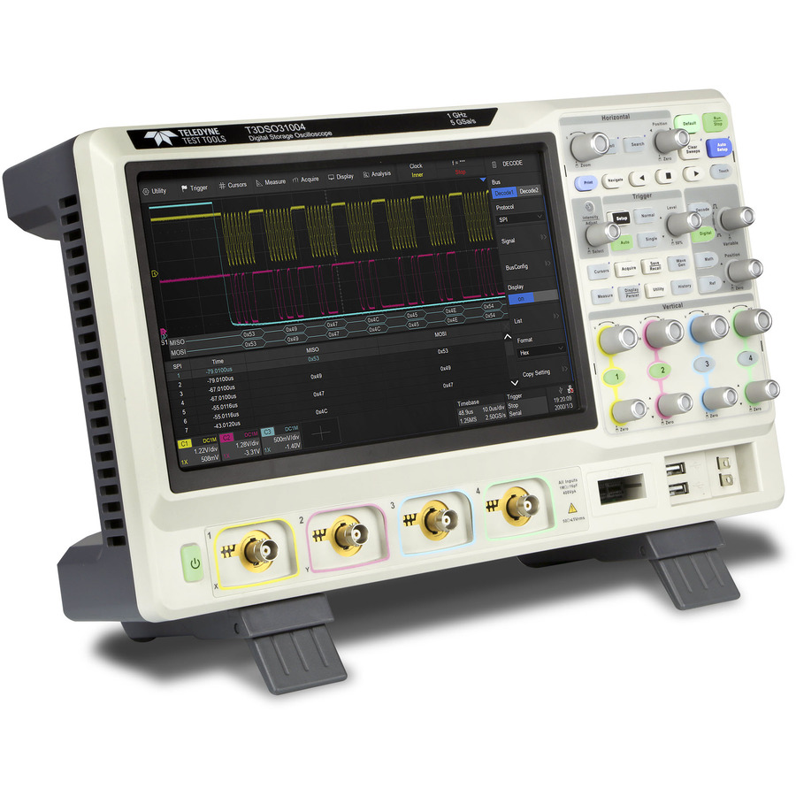 Teledyne LeCroy T3DSO3354 PROMO1: 4/16-Channel, 350 MHz, 5 GS/s, 250 Mpts MSO Oscilloscope Teledyne LeCroy T3DSO3354 PROMO1: 4/16-Channel, 350 MHz, 5 GS/s, 250 Mpts MSO Oscilloscope