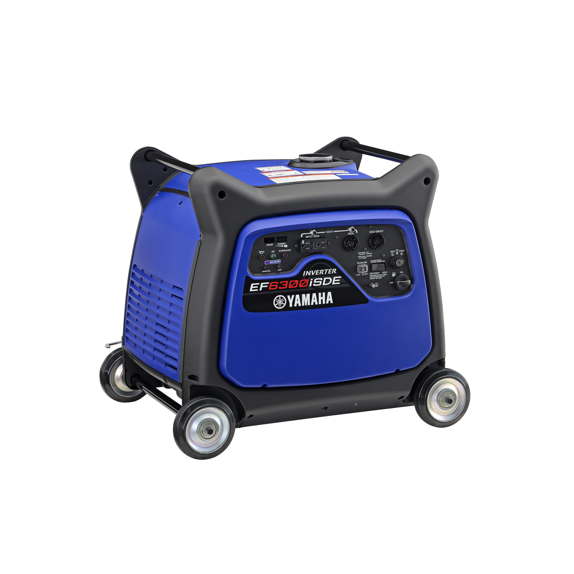 Yamaha, Inverter Generator, Surge Watts 6300, Rated Watts 5500, Voltage 120/240, Model# EF63ISDEZ