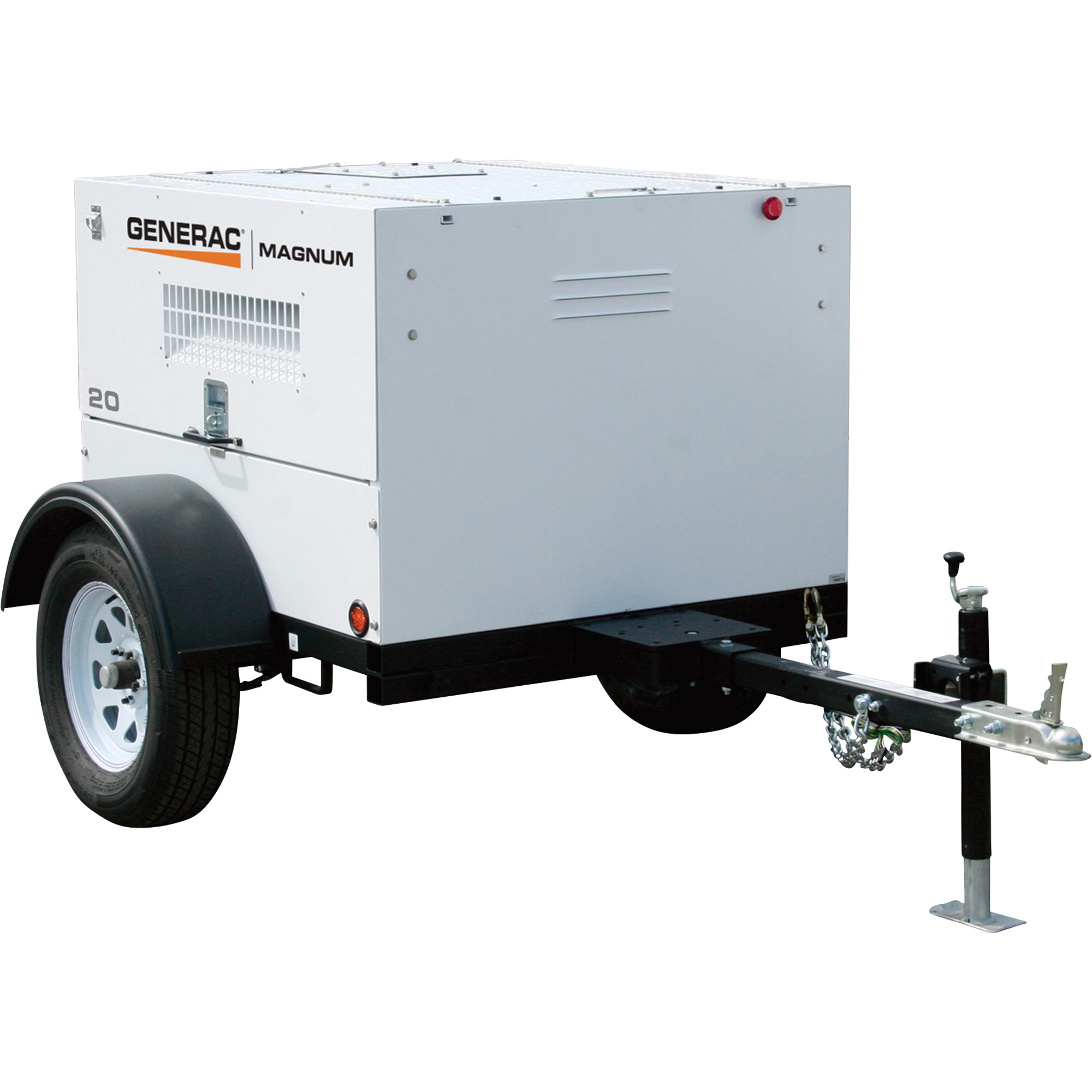 Generac Towable Mobile Diesel Generator — 20kW/19kW, Single Phase, Electric Start, Model# 6028 Generac Towable Mobile Diesel Generator — 20kW/19kW, Single Phase, Electric Start, Model# 6028