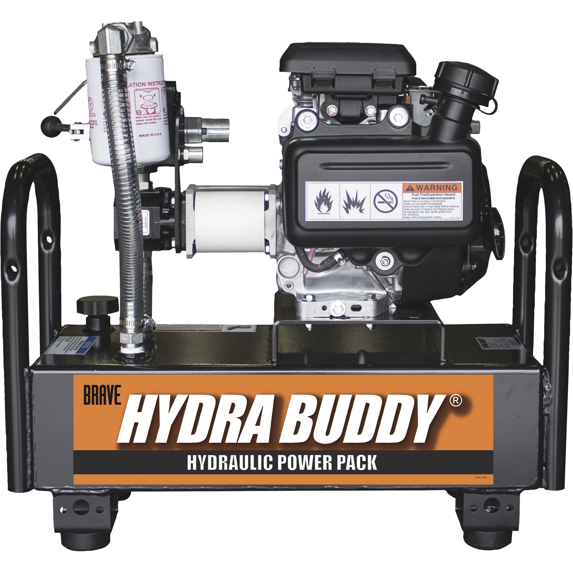 Brave Portable Hydraulic Power Pack — 160cc Honda GC160 Engine, 5.6 Gal. Capacity, Model# HBH16GC