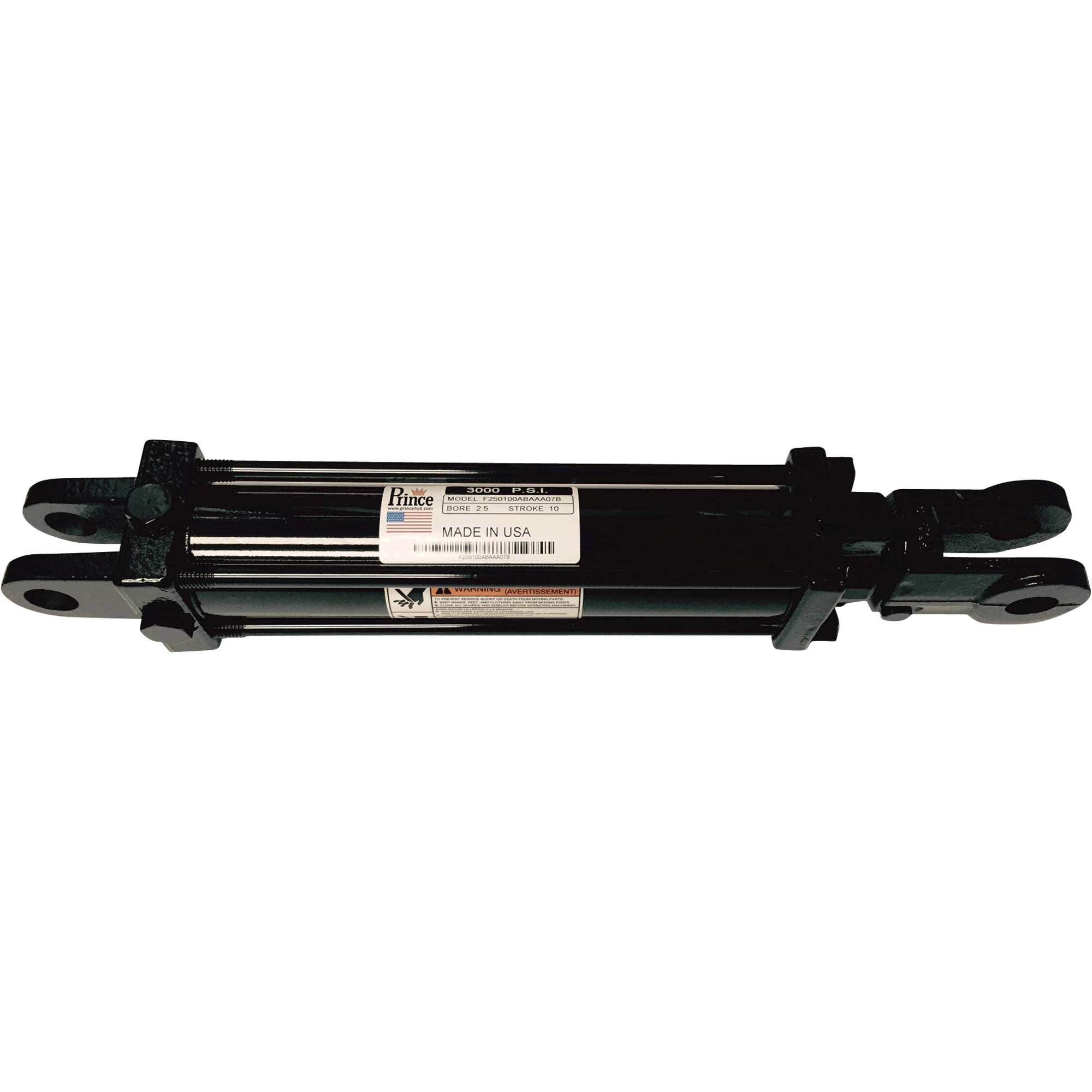 Prince Tie-Rod Hydraulic Cylinder — 3,000 PSI, 5in. Bore, 48in. Stroke, 2in. Shaft Prince Tie-Rod Hydraulic Cylinder — 3,000 PSI, 5in. Bore, 48in. Stroke, 2in. Shaft