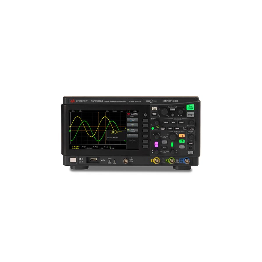 Keysight DSOX1202G/DSOX1202A-200: 200 MHz, 2 GS/s Digital Oscilloscope with WaveGen and 1000 X-Series Keysight DSOX1202G/DSOX1202A-200: 200 MHz, 2 GS/s Digital Oscilloscope with WaveGen and 1000 X-Series