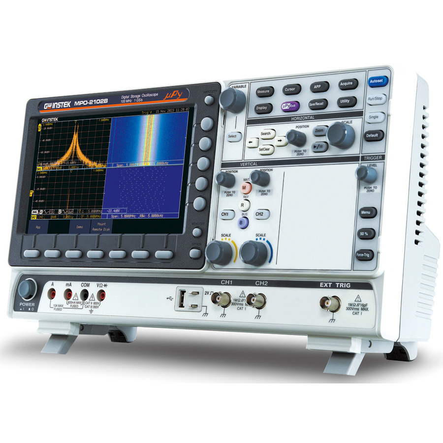 Instek MPO-2102B: Versatile Oscilloscope with SA, AWG, DMM, and Power Supply Instek MPO-2102B: Versatile Oscilloscope with SA, AWG, DMM, and Power Supply