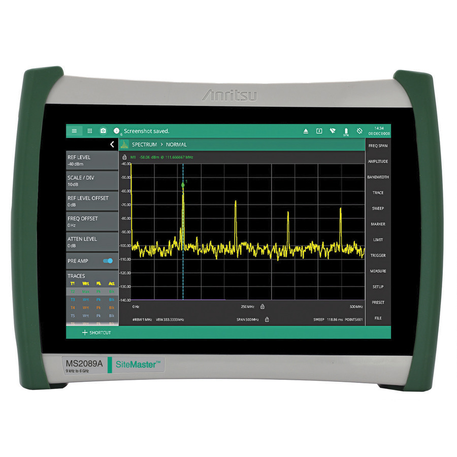 Anritsu Site Master MS208xA Series: 4 GHz Cable/Antenna and Spectrum Analyzer Anritsu Site Master MS208xA Series: 4 GHz Cable/Antenna and Spectrum Analyzer