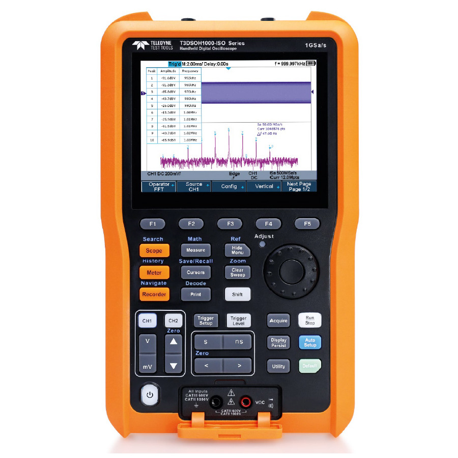 Teledyne LeCroy T3DSOH1102-ISO: Isolated Handheld Oscilloscope for Precision Measurements Teledyne LeCroy T3DSOH1102-ISO: Isolated Handheld Oscilloscope for Precision Measurements
