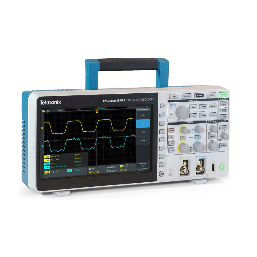 Tektronix TBS2204B: 4-Channel Digital Oscilloscope with 200 MHz Bandwidth, 1 GS/s Sample Rate, and 5 Mpts Memory Tektronix TBS2204B: 4-Channel Digital Oscilloscope with 200 MHz Bandwidth, 1 GS/s Sample Rate, and 5 Mpts Memory