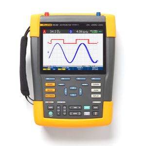 Fluke 190-202-III-S: 200 MHz Handheld Oscilloscope with SCC-293 Kit for Precision Diagnostics
