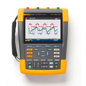 Fluke 190-504-III-S: 4-Channel, 500 MHz Handheld Oscilloscope with SCC-293 Kit