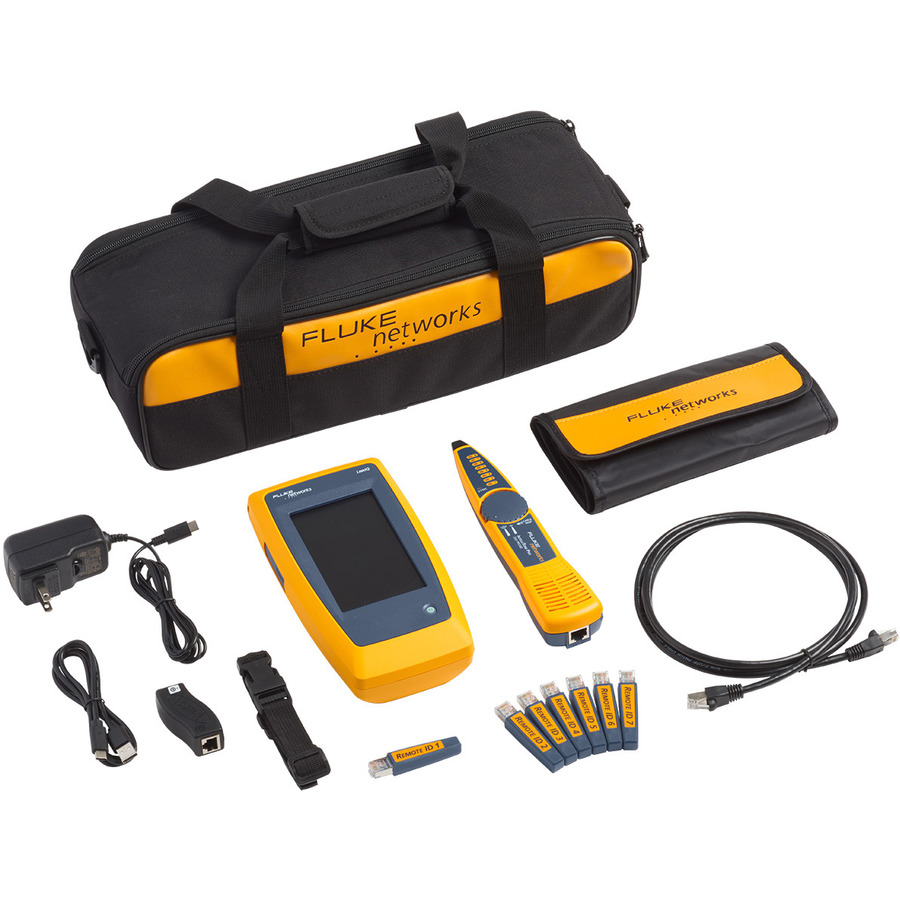 Fluke Networks LinkIQ Cable Network Test Kit: 10G, IDs 1-7, Adapters, Probe Fluke Networks LinkIQ Cable Network Test Kit: 10G, IDs 1-7, Adapters, Probe