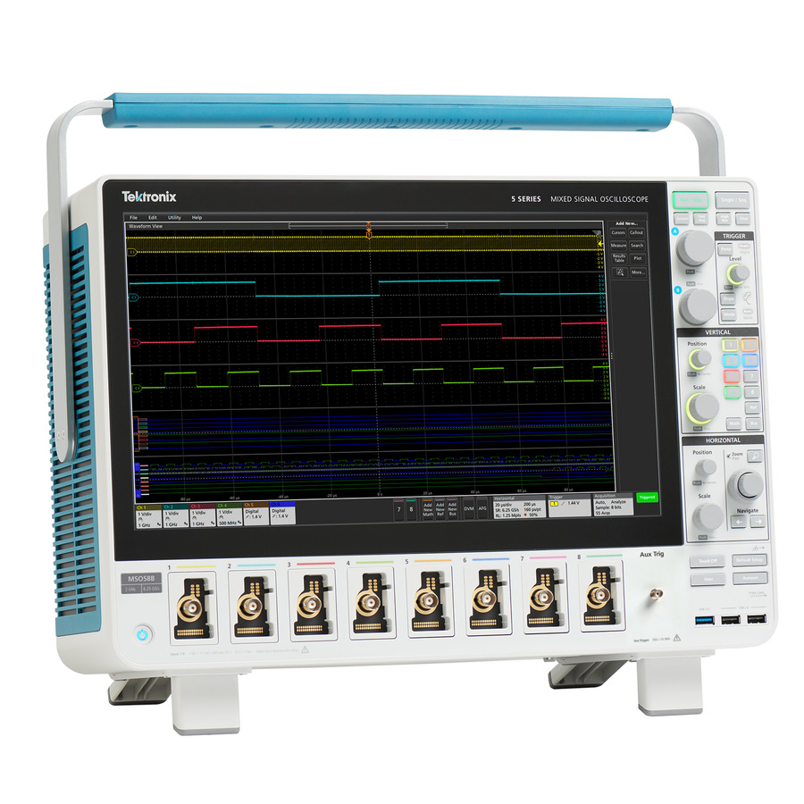 Tektronix 5 Series B MSO: 8/64 CH, 1GHz, 6.25GS/s Mixed Signal Oscilloscope Tektronix 5 Series B MSO: 8/64 CH, 1GHz, 6.25GS/s Mixed Signal Oscilloscope