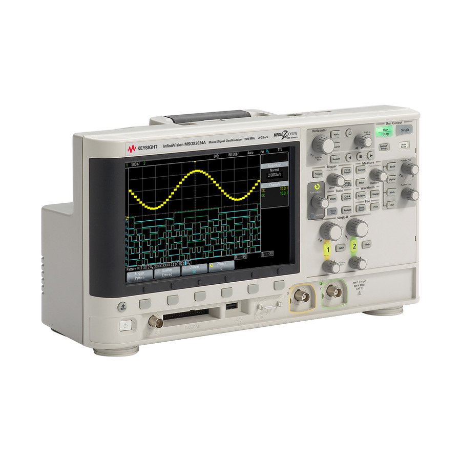 Keysight DSOX2004A: 4-Channel Digital Storage Oscilloscope with 70 MHz Bandwidth, 1 Mpts Memory, and 2 GS/s Sample Rate Keysight DSOX2004A: 4-Channel Digital Storage Oscilloscope with 70 MHz Bandwidth, 1 Mpts Memory, and 2 GS/s Sample Rate