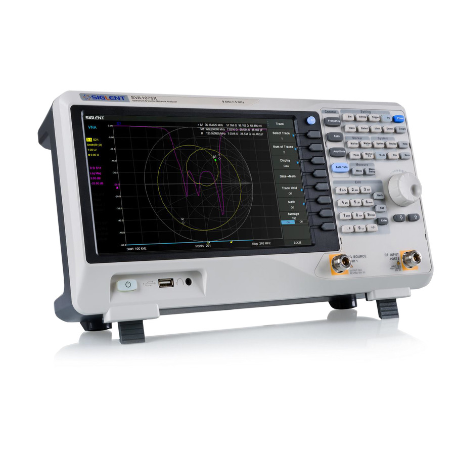 Siglent SVA1075X: Unparalleled Spectrum and Vector Network Analysis from 9 kHz to 7.5 GHz Siglent SVA1075X: Unparalleled Spectrum and Vector Network Analysis from 9 kHz to 7.5 GHz